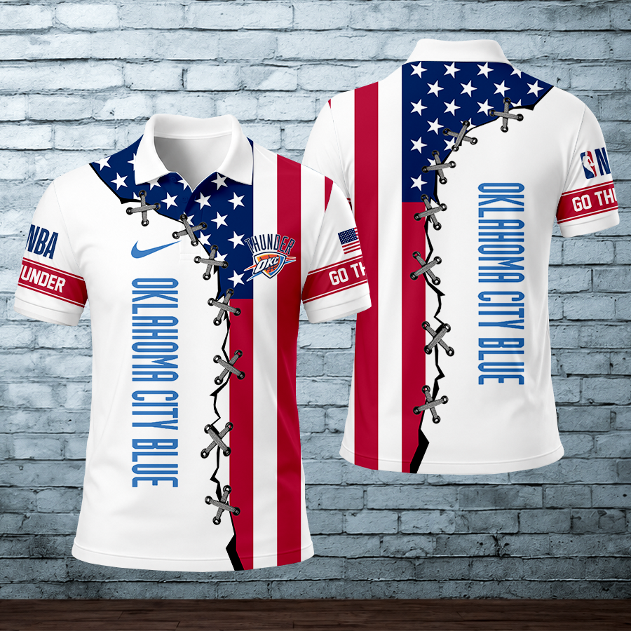 [HOT DEAL] NEW CUSTOMIZED NBA01 OCT OKLAHOMA CITY THUNDER POLO SHIRT
