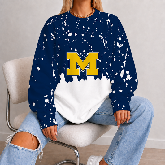 [FAN FAVORITE] NEW CUSTOMIZED NCAA MAM02 MIW MICHIGAN WOLVERINES STRAPPY UNISEX SWEATSHIRT