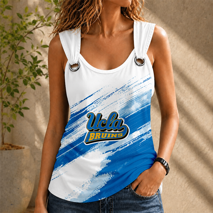[FAN FAVORITE] NEW CUSTOMIZED NCAA MAM04 UCB UCLA BRUINS O-RING SHOULDER TANK TOP