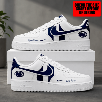 [FAN FAVORITE] NEW CUSTOMIZED NCAA CFH05 PNL PENN STATE NITTANY LIONS AF1 SHOES