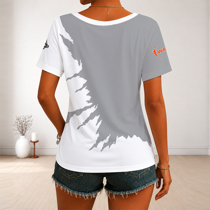 [FAN FAVORITE] NEW CUSTOMIZED WNBA07 LVA LAS VEGAS ACES V-NECK FEMALE SHIRT