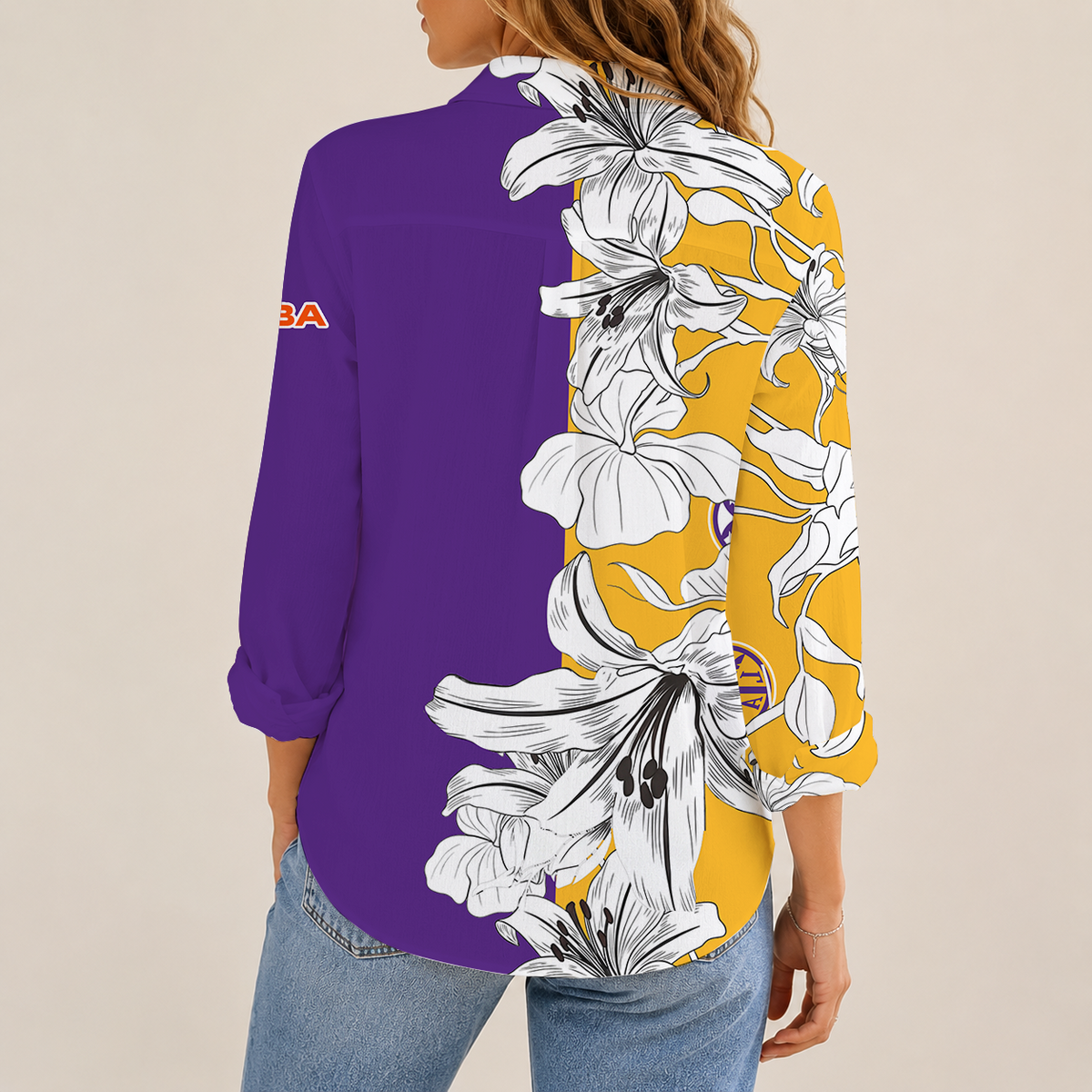 [FAN FAVORITE] NEW CUSTOMIZED WNBA08 LAS LOS ANGELES SPARKS WOMEN CASUAL SHIRT