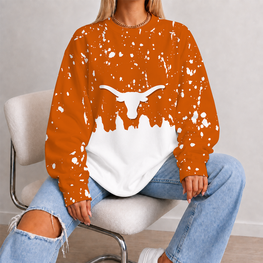 [FAN FAVORITE] NEW CUSTOMIZED NCAA MAM08 TXL TEXAS LONGHORNS STRAPPY UNISEX SWEATSHIRT