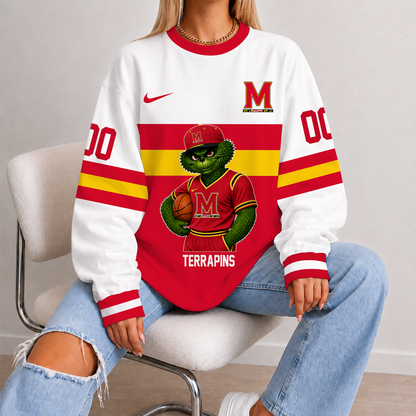 [FAN FAVORITE] NEW CUSTOMIZED NCAA MAM11 MLT MARYLAND TERRAPINS STRAPPY UNISEX SWEATSHIRT