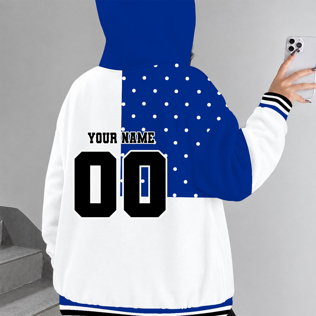 [FAN FAVORITE] NEW CUSTOMIZED NCAA MAM12 DLD DUKE BLUE DEVILS STRAPPY ZIP HOODIE