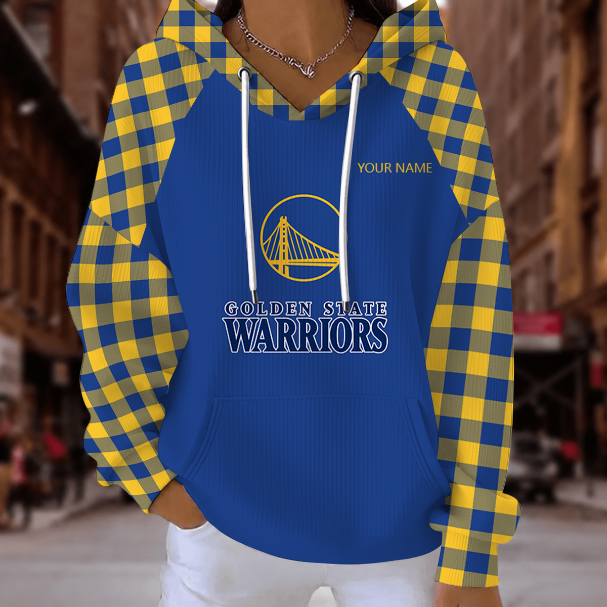 [HOT DEAL] NEW CUSTOMIZED NBA12 GSW GOLDEN STATE WARRIORS  RIBBED HOODIE & SWEATSHIRT