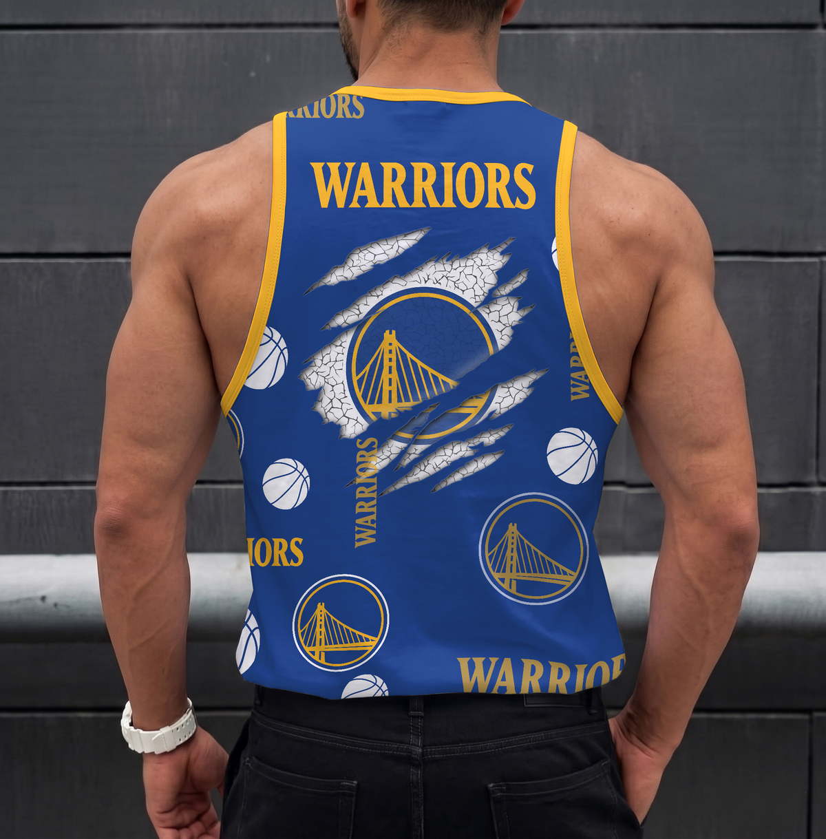 [HOT DEAL] NEW CUSTOMIZED NBA12 GSW GOLDEN STATE WARRIORS UNISEX TANK TOP