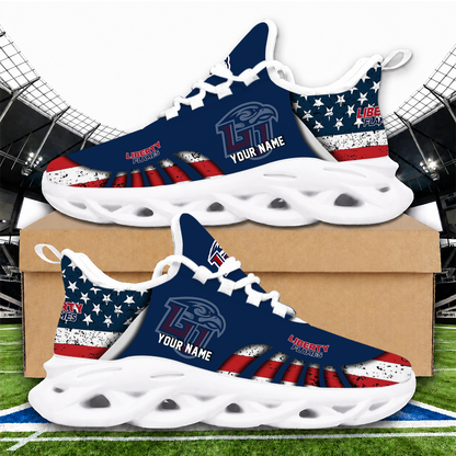 [FAN FAVORITE] NEW CUSTOMIZED NCAA CFH12 LIF LIBERTY FLAMES UNISEX CLUNKY SNEAKERS