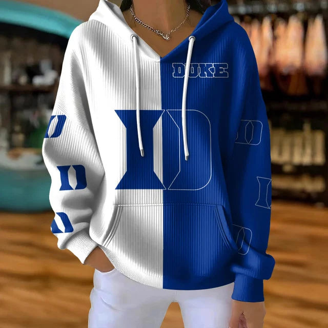 [FAN FAVORITE] NEW CUSTOMIZED NCAA CFH13 DLD DUKE BLUE DEVILS RIBBED HOODIE & SWEATSHIRT