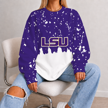 [FAN FAVORITE] NEW CUSTOMIZED NCAA MAM13 LST LSU TIGERS STRAPPY UNISEX SWEATSHIRT