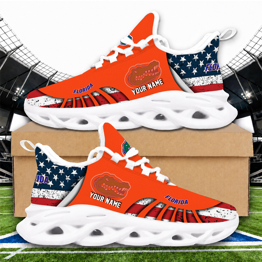 [FAN FAVORITE] NEW CUSTOMIZED NCAA MAM14 FLG FLORIDA GATORS STRAPPY UNISEX CLUNKY SNEAKERS