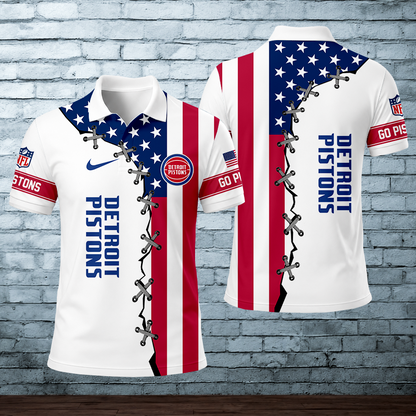 [HOT DEAL] NEW CUSTOMIZED NBA14 DPI DETROIT PISTONS POLO SHIRT