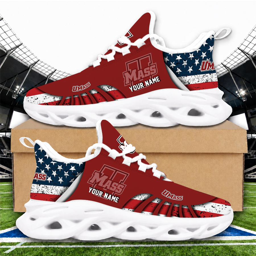 [FAN FAVORITE] NEW CUSTOMIZED NCAA CFH15 UMM UMASS MINUTEWOMEN UNISEX CLUNKY SNEAKERS