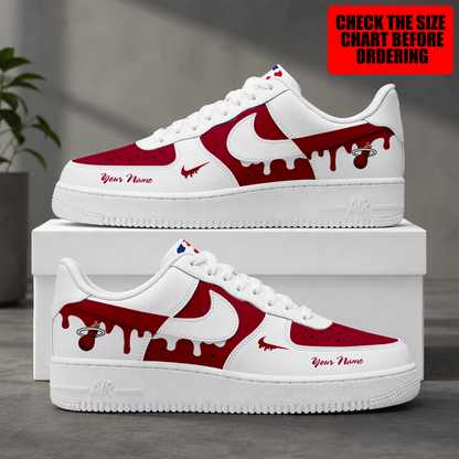 [HOT DEAL] NEW CUSTOMIZED NBA20 MHE MIAMI HEAT AF1 SHOES