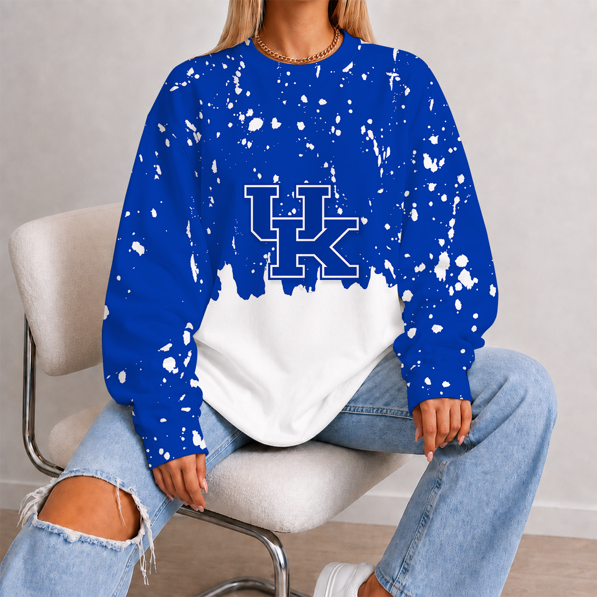 [FAN FAVORITE] NEW CUSTOMIZED NCAA MAM22 KEW KENTUCKY WILDCATS STRAPPY UNISEX SWEATSHIRT