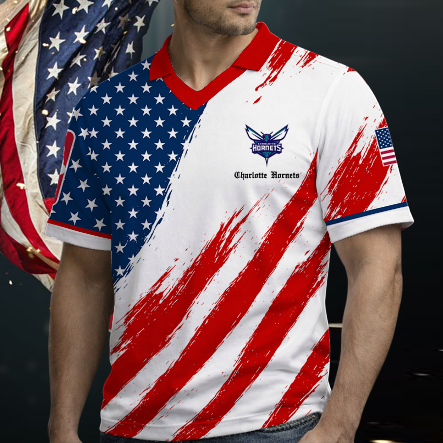 [HOT DEAL] NEW CUSTOMIZED NBA27 CHO CHARLOTTE HORNETS POLO SHIRT