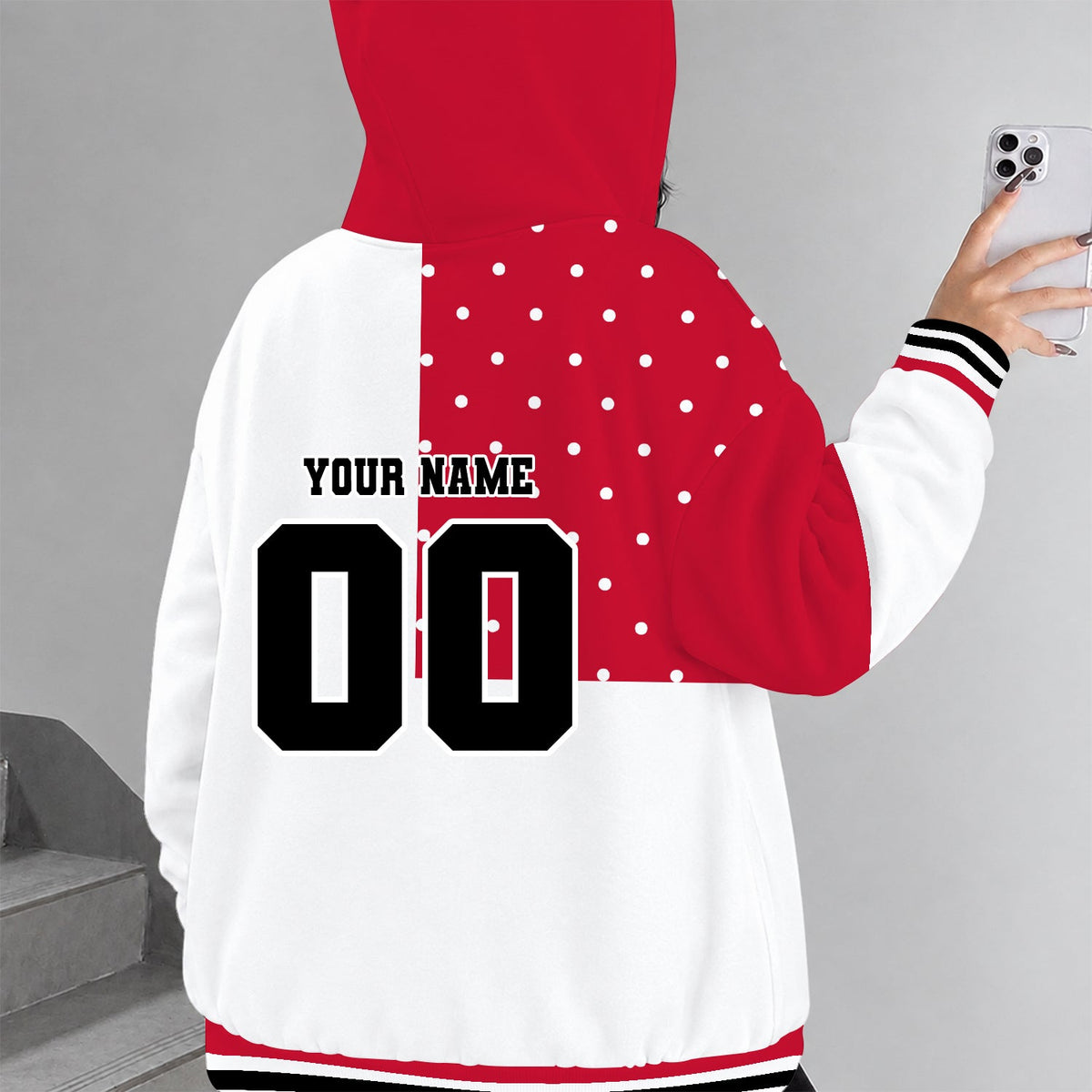 [FAN FAVORITE] NEW CUSTOMIZED NCAA MAM29 WSB WISCONSIN BADGERS STRAPPY ZIP HOODIE