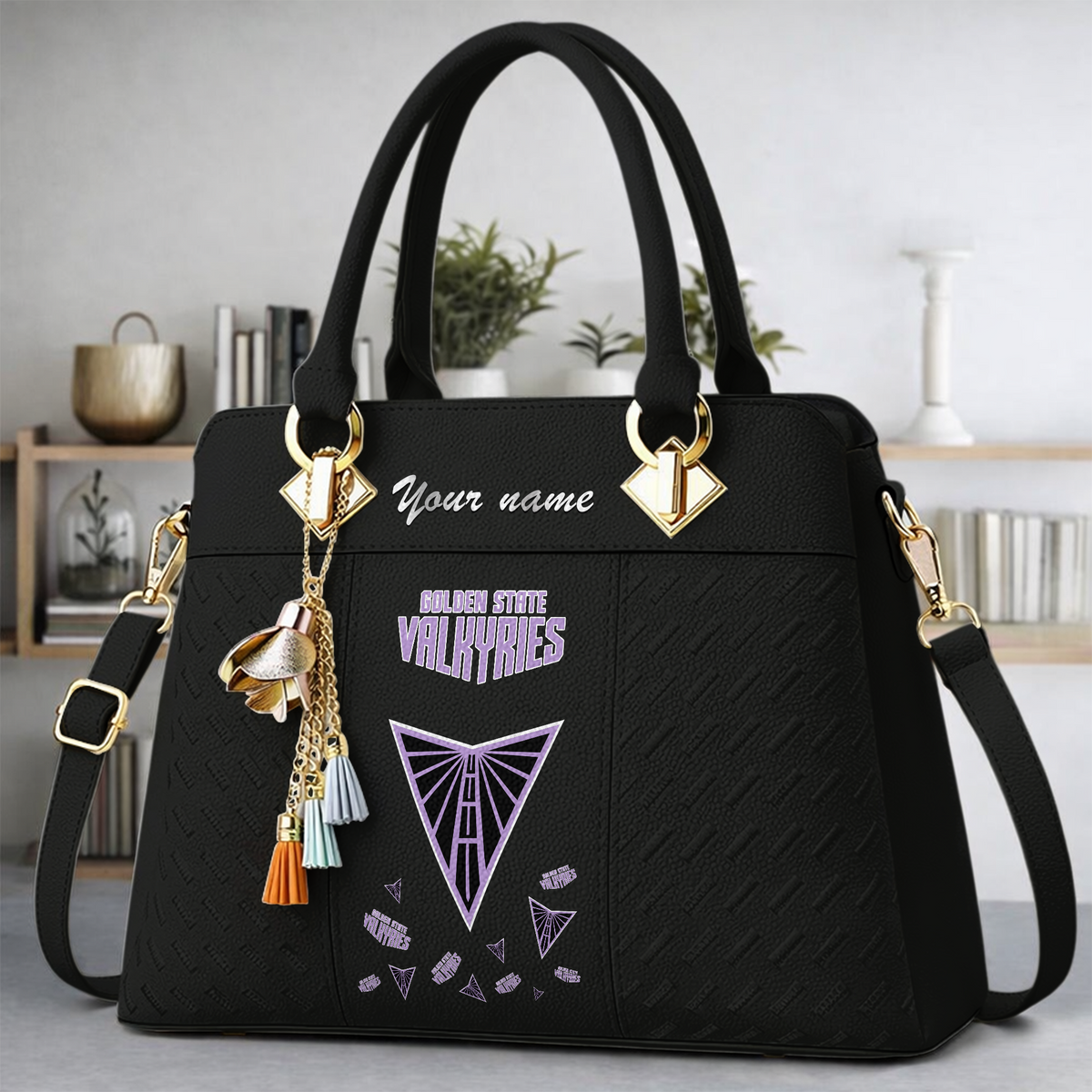 [FAN FAVORITE] NEW CUSTOMIZED WNBA05 GSV GOLDEN STATE VALKYRIES MULTICOLOR HANDBAG