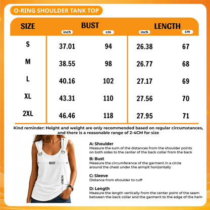 [FAN FAVORITE] NEW CUSTOMIZED NCAA CFH04 IWH IOWA HAWKEYES O-RING SHOULDER TANK TOP