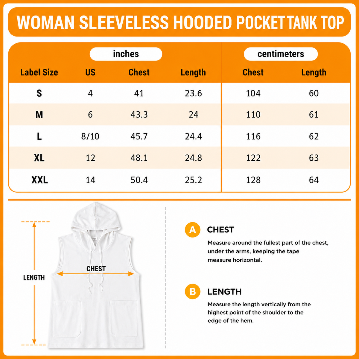 [FAN FAVORITE] NEW CUSTOMIZED WNBA02 CCS CHICAGO SKY WOMEN'S SLEEVELESS HOODED POCKET TANK TOP
